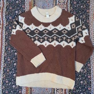Aerie Fairisle Oversized Sweater
